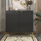 Clihome 15.75-in W x 32.87-in H Mdf Black Freestanding Utility Storage Cabinet