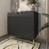 Clihome 15.75-in W x 32.87-in H Mdf Black Freestanding Utility Storage Cabinet