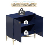 Clihome 15.75-in W x 32.87-in H Mdf Navy Freestanding Utility Storage Cabinet