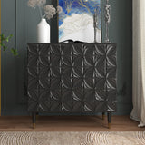 Clihome 15.75-in W x 31-in H Mdf Black Freestanding Utility Storage Cabinet