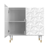 Clihome 15.75-in W x 31-in H Mdf White Freestanding Utility Storage Cabinet