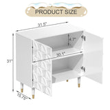 Clihome 15.75-in W x 31-in H Mdf White Freestanding Utility Storage Cabinet