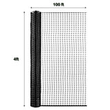BOEN 100-ft x 4-ft 6-Gauge Black Plastic Extruded Mesh Rolled Fencing