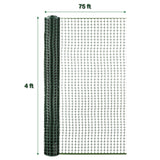 BOEN 100-ft x 4-ft 6-Gauge Green Plastic Extruded Mesh Rolled Fencing