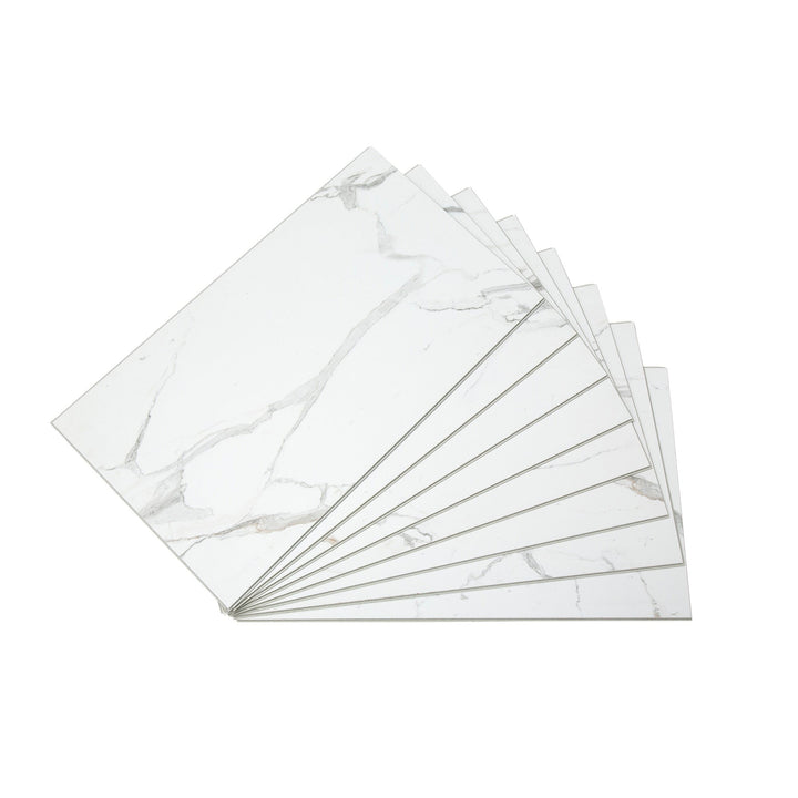 PALISADE Carrara Marble 26-in x 15-in Matte PVC Wall Tile product image