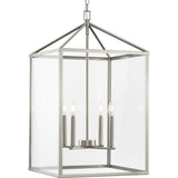 Progress Lighting Hillcrest 4-Light Brushed Nickel Transitional Chandelier