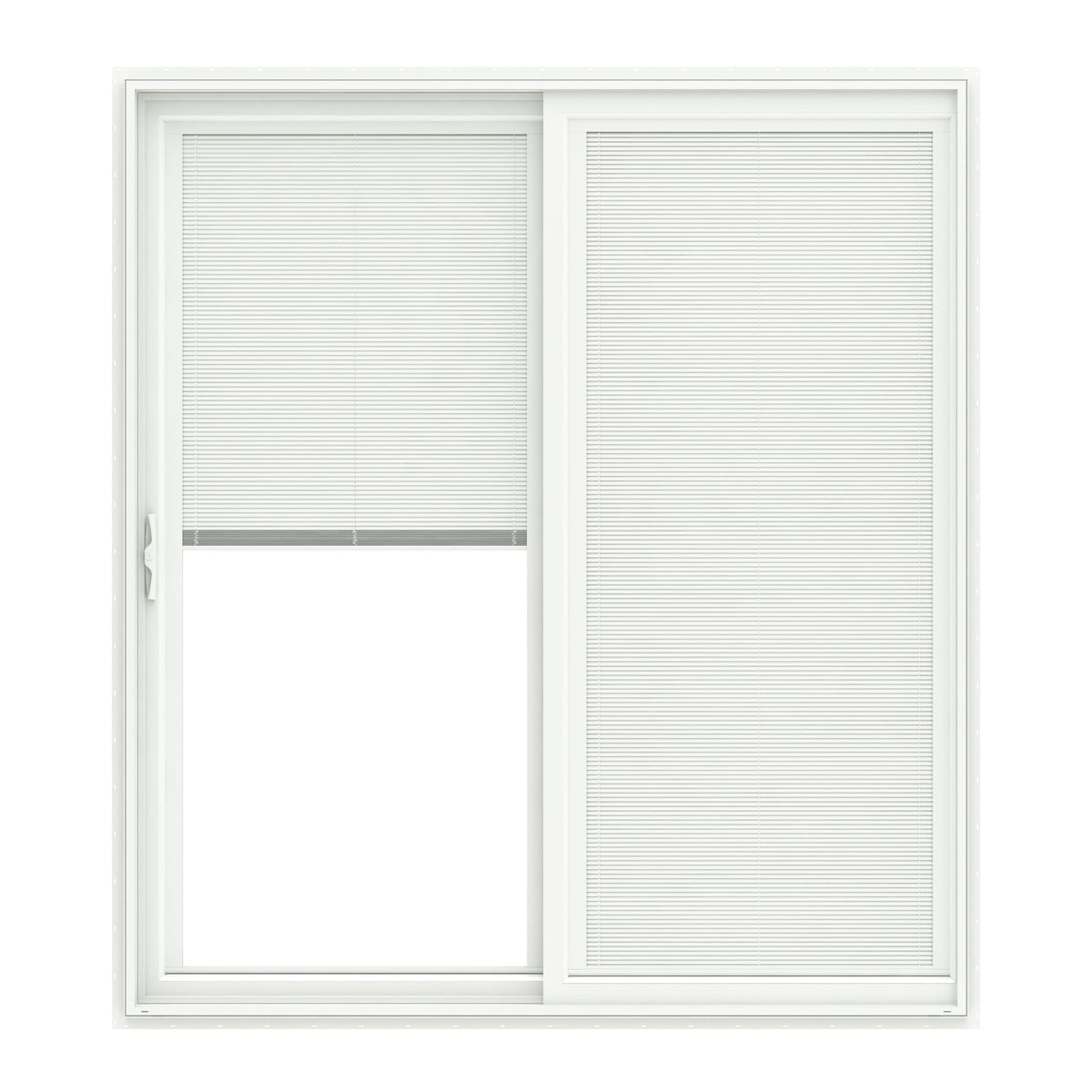 Pella 72-in x 80-in Vinyl Sliding, Left-hand sliding – primary product view