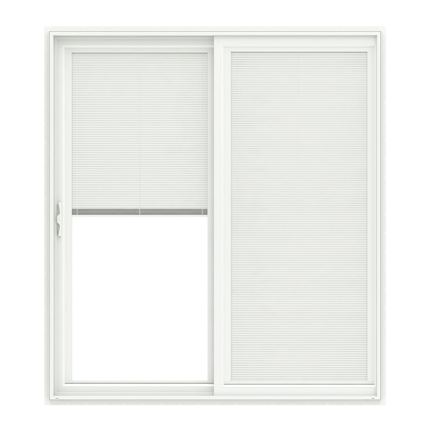 Pella 72-in x 80-in Vinyl Sliding, Left-hand sliding – primary product view