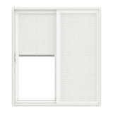 Pella 72-in x 80-in Vinyl Sliding, Left-hand sliding – primary product view