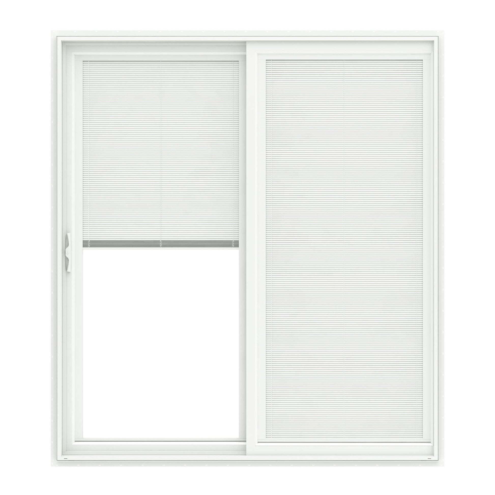 Pella 72-in x 80-in Vinyl Sliding, Left-hand sliding – primary product view