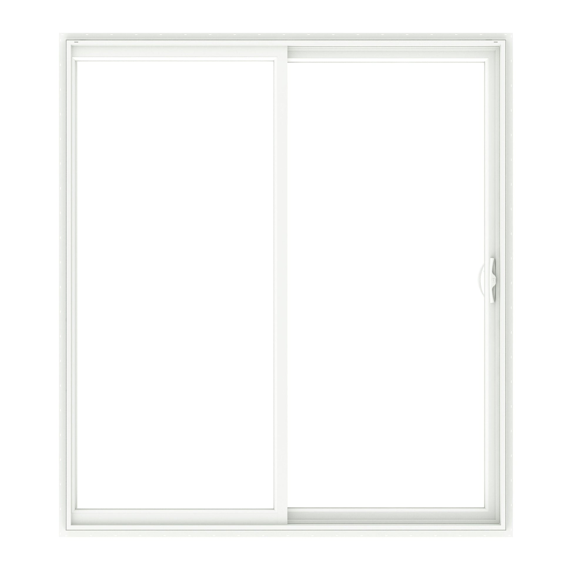 Pella 96-in x 80-in Vinyl Sliding, Universal reversible – primary product view