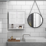 Maocao Hoom 6.5-in x 22.83-in x 21.65-in White Bathroom Wall Cabinet