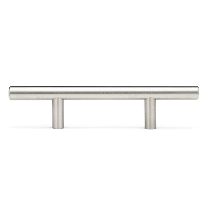 Richelieu Hardware Richelieu Center to Center Brushed Nickel Rectangular Bar Drawer Pull