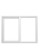 Pella 250 Series 47-1/2-in x 47-1/2-in x 3-1/4-in Jamb Left-Operable Vinyl Sliding Window, White, Half Screen Included