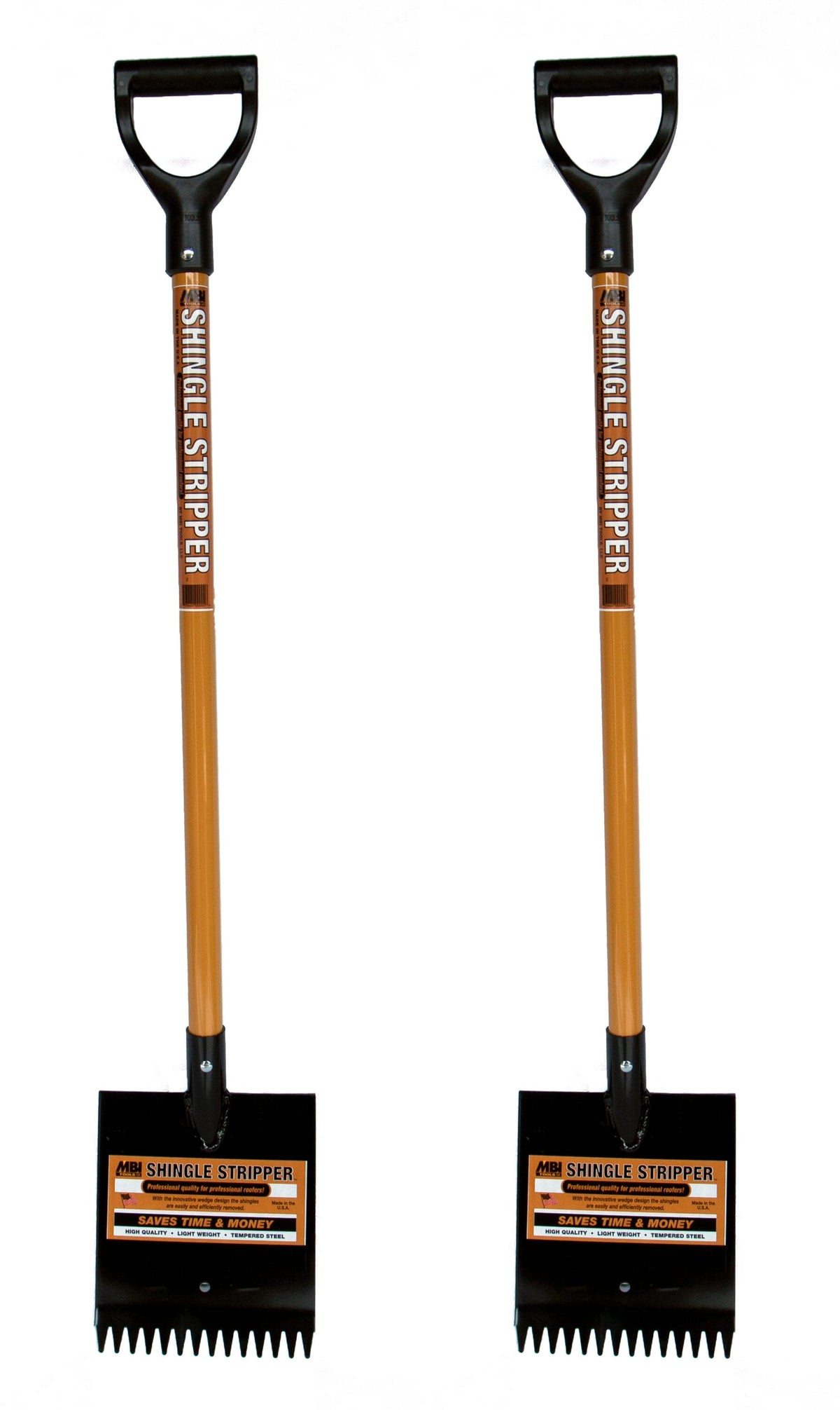 MBI Tools Shingle Stripper Roof Shovel, 2-Pack (46-in Handle, 8-in Blade)