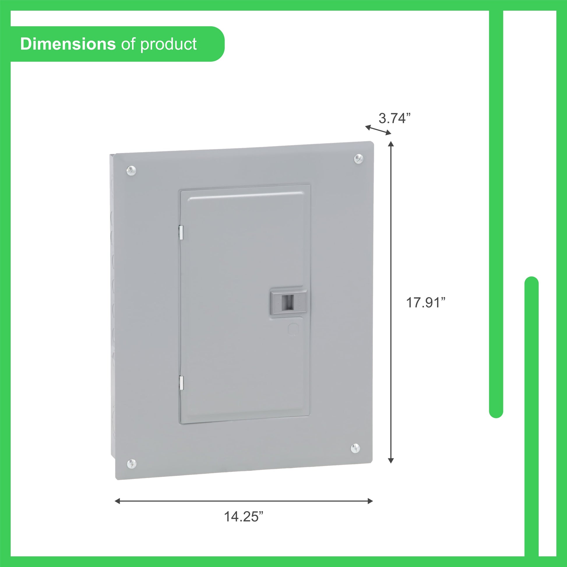 Square D Homeline 100-Amp 12-space load center - interior view