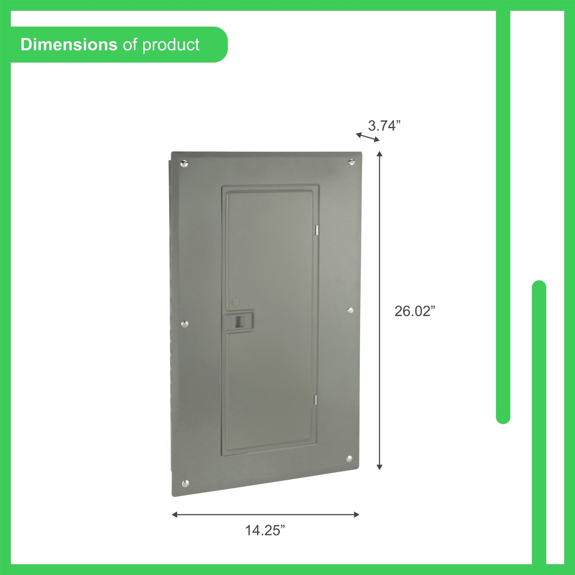 Square D Homeline 125-Amp 24-space load center - angle view