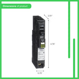 Square D QO 20-Amp 1-Pole Plug-On Neutral Combination Arc Fault Circuit Breaker (QO120PCAFIC)