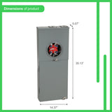 Square D Homeline Ringless Overhead/Underground 200-Amp 8-space load center - angle view