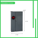 Square D Homeline Ring Type Overhead/Underground 200-Amp 42-space load center - angle view