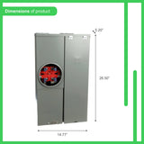 Square D Homeline Ring Type Overhead/Underground 100-Amp 16-space load center - interior view