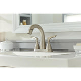 Broadmoor 4 in. Centerset 2-Handle Pull-Down Spout Bathroom Faucet in SpotShield Brushed Nickel