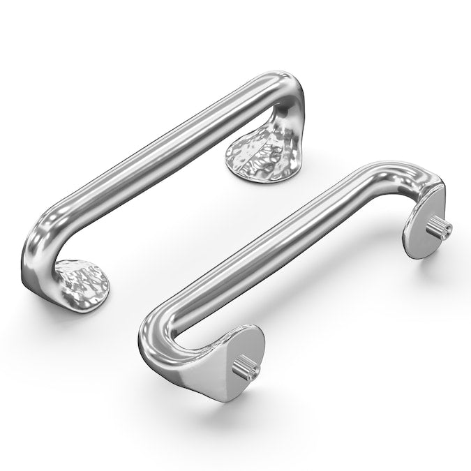 Hickory Hardware Craftsman 3-3/4-in (96mm) Center to Center Chrome Rectangular Bar Drawer Pull