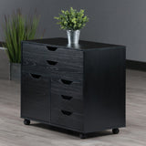 Winsome Wood Halifax Black 5-Drawer 30.71-in File Cabinet