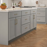 Hugo&Borg PRO Jasper 18-in W x 34.5-in H x 24-in D Whisper Gray 1-Drawer Base Ready To Assemble Plywood Cabinet (Flat Panel Shaker Style)