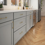 Hugo&Borg PRO Jasper 36-in W x 34.5-in H x 24-in D Whisper Gray 1-Drawer Base Ready To Assemble Plywood Cabinet (Flat Panel Shaker Style)