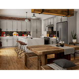 Hugo&Borg PRO Jasper 30-in W x 34.5-in H x 24-in D Whisper Gray 3-Drawer Base Ready To Assemble Plywood Cabinet (Flat Panel Style)