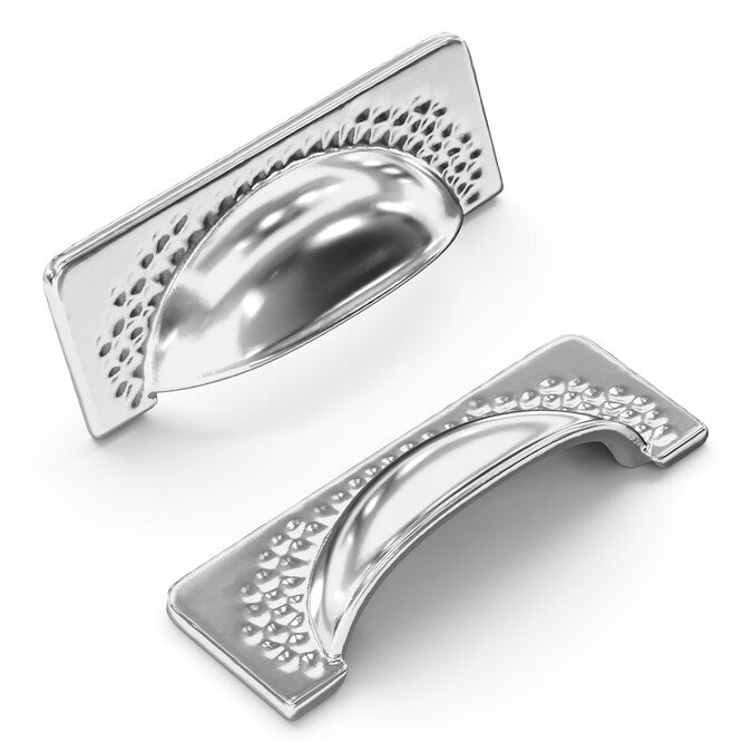 Hickory Hardware Craftsman 3-3/4-in (96mm) Center to Center Chrome Arch Cup Drawer Pull