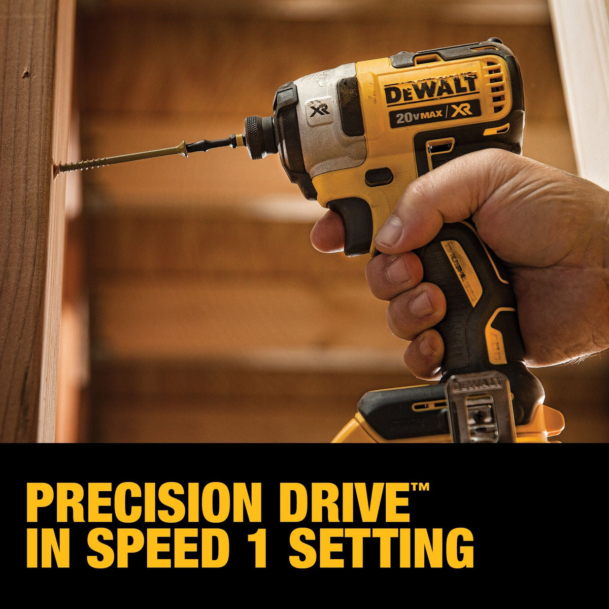 DEWALT XR 20-Volt MAX Brushless 1/4-in 3-Speed Cordless Impact Driver Kit, 2 x 2.0Ah Batteries, Charger & Hard Case