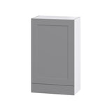 Hugo&Borg Beaumont 24-in W x 40-in H x 14-in D Slate Gray 1-Drawer Wall Fully Assembled Cabinet (Recessed Panel Shaker Style)