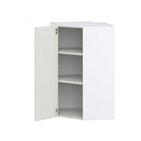 Hugo&Borg Belcourt 24-in W x 40-in H x 14-in D Gray Painted Diagonal Corner Wall Fully Assembled Cabinet (Recessed Panel Shaker Style)
