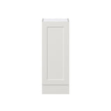 Hugo&Borg Belcourt 15-in W x 40-in H x 14-in D Gray Painted 1-Drawer Wall Fully Assembled Cabinet (Recessed Panel Shaker Style)