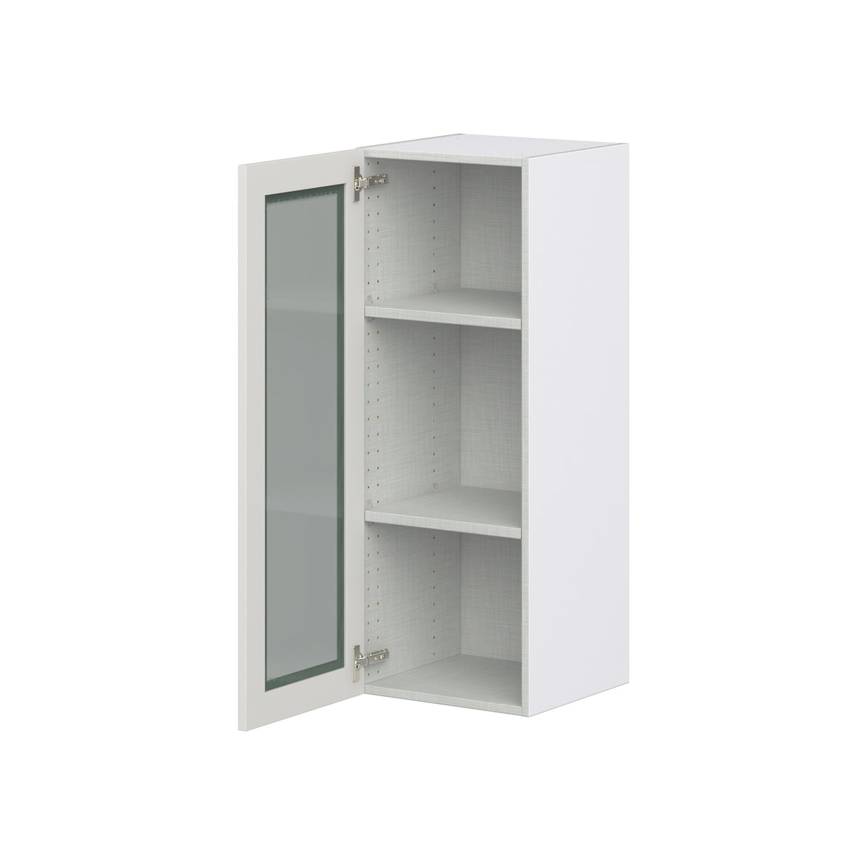 Hugo&Borg Belcourt 15-in W x 40-in H x 14-in D Gray Painted Wall Fully Assembled Cabinet (Recessed Panel Shaker Door Style)