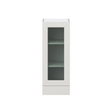 Hugo&Borg Belcourt 15-in W x 40-in H x 14-in D Gray Painted Wall Fully Assembled Cabinet (Recessed Panel Shaker Door Style)