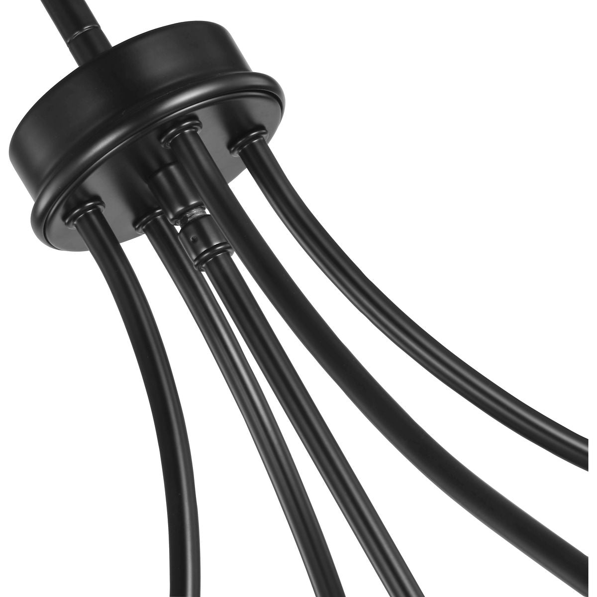 Progress Lighting Bonita 4-Light Matte Black Transitional Chandelier