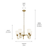 Kichler Renneker 5-Light Vintage Chandelier