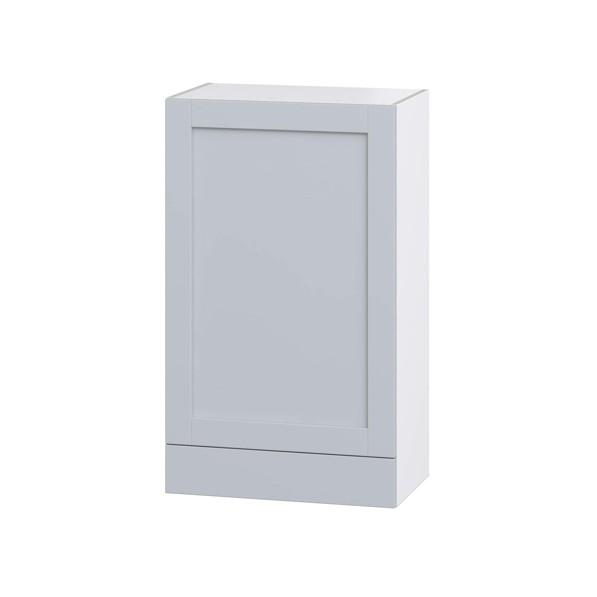 Hugo&Borg Charlesberg 24-in W x 40-in H x 14-in D Gray 1-Drawer Wall Fully Assembled Cabinet (Recessed Panel Shaker Style)