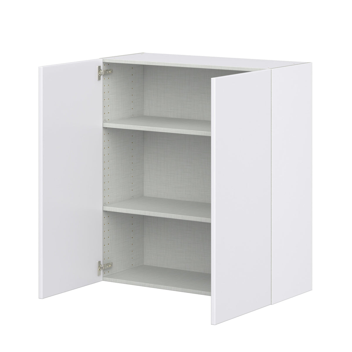 Hugo&Borg Lasalle 36-in W x 40-in H x 14-in D Bright White Slab Wall Fully Assembled Cabinet (Flat Panel Slab Door Style)