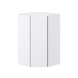 Hugo&Borg Lasalle 24-in W x 40-in H x 14-in D Bright White Slab Diagonal Corner Wall Fully Assembled Cabinet (Flat Panel Slab Style)