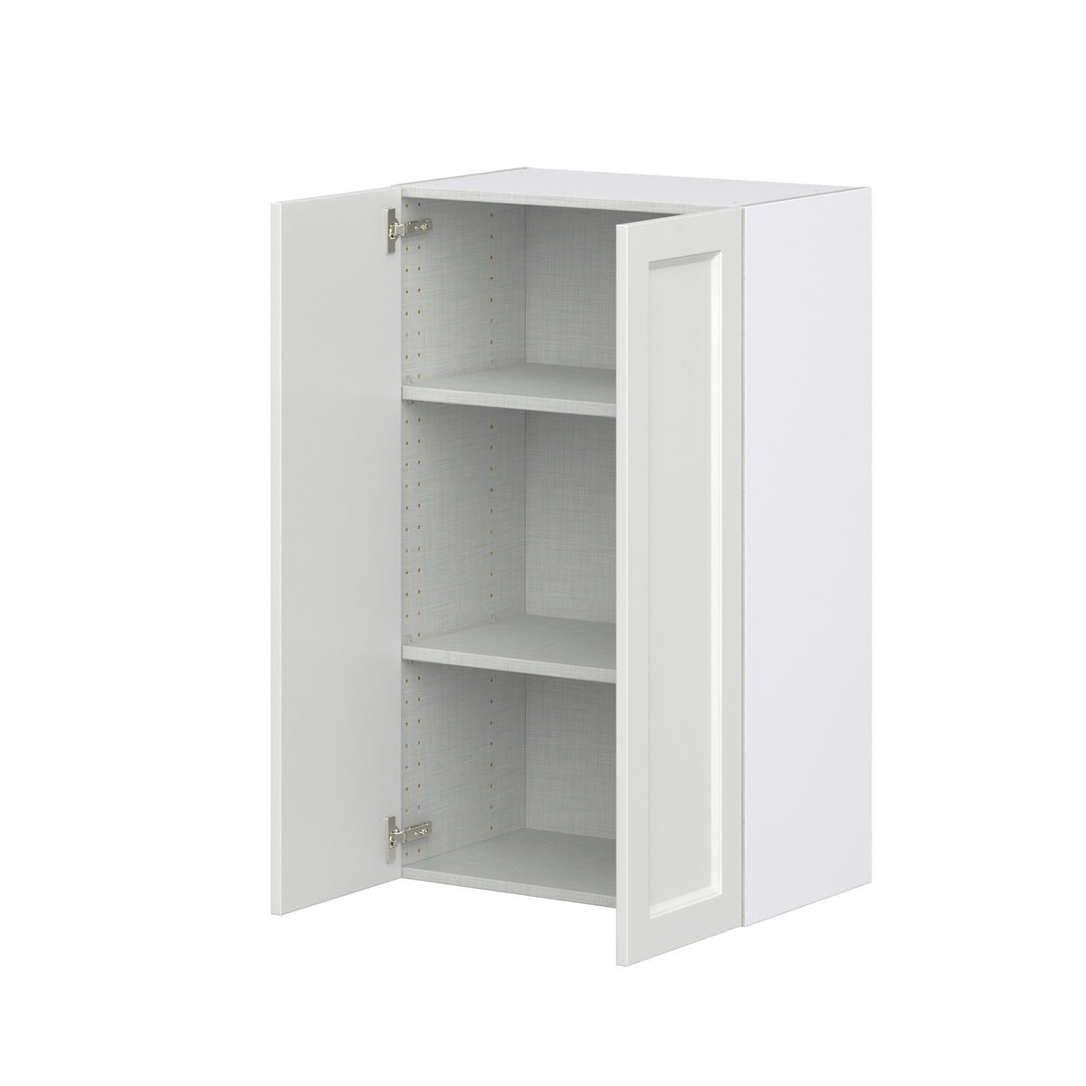 Hugo&Borg Riviera 24-in W x 40-in H x 14-in D Bright White Wall Fully Assembled Cabinet (Recessed Panel Shaker Door Style)