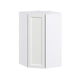 Hugo&Borg Riviera 24-in W x 40-in H x 14-in D Bright White Diagonal Corner Wall Fully Assembled Cabinet (Recessed Panel Shaker Style)