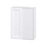 Hugo&Borg Rosemont 30-in W x 40-in H x 14-in D Glacier White Blind Wall Fully Assembled Cabinet (Recessed Panel Shaker Door Style)