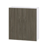 Hugo&Borg Savane 36-in W x 40-in H x 14-in D Textmel Wall Fully Assembled Cabinet (Flat Panel Slab Door Style)