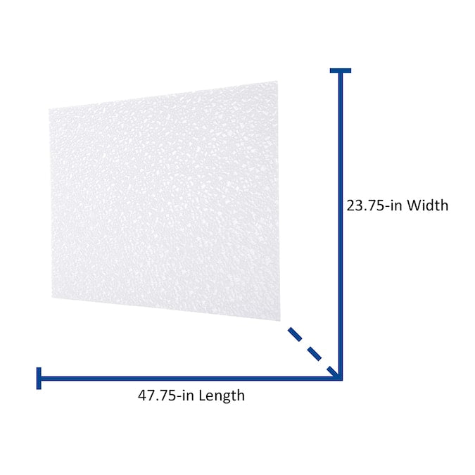 DURALENS 24-in x 48-in 7.85-sq ft Cracked Ice Ceiling Light Panels
