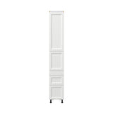 Hugo&Borg Riviera 15-in W x 94.5-in H x 24-in D Bright White 5-Drawers Pantry Fully Assembled Cabinet (Recessed Panel Shaker Style)