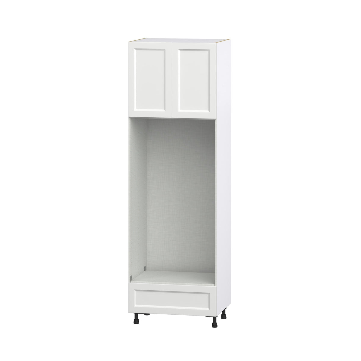 Hugo&Borg Riviera 30-in W x 94.5-in H x 24-in D Bright White 1-Drawer Single or Double Oven Pantry Fully Assembled Cabinet (Recessed Panel Shaker Style)